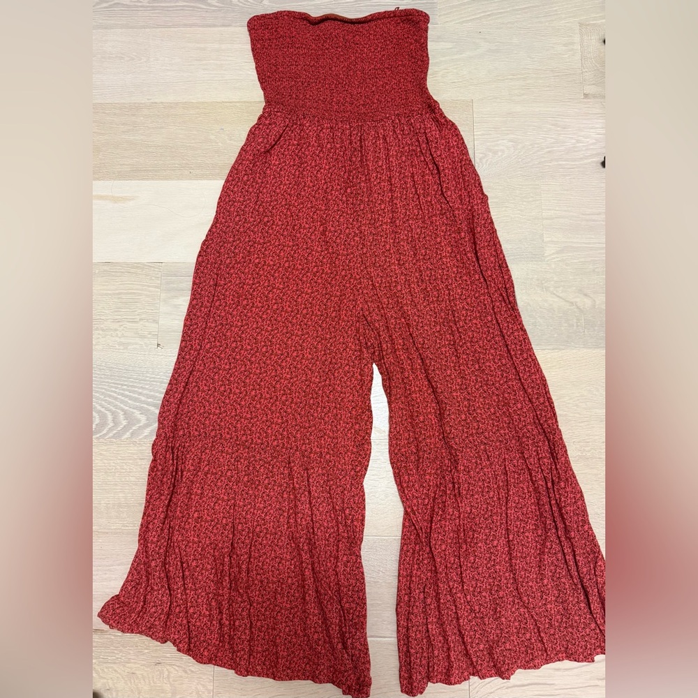 FREE PEOPLE STRAPLESS JUMPSUIT